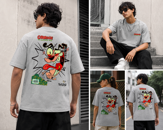 90s Horror Cartoon Oversized Tee