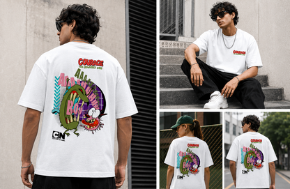 Retro Chaos Graphic Oversized T-Shirt