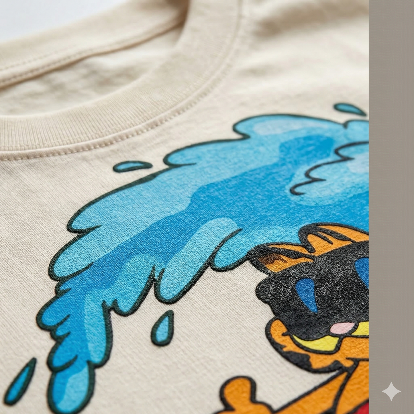 Retro Summer Cat Graphic Unisex Classic Crew T-Shirt