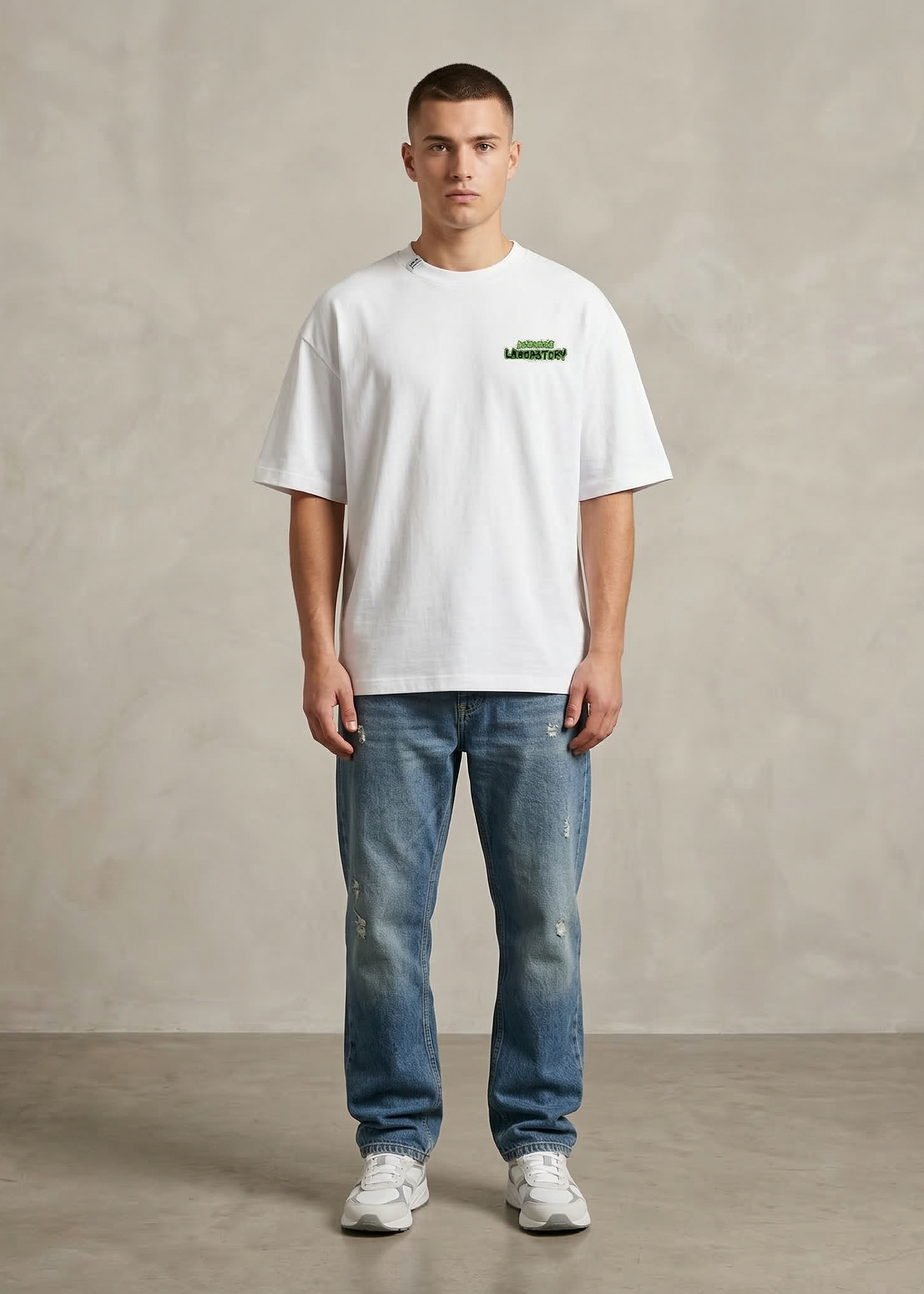 90s Cartoon Lab Backprint Oversized Tee