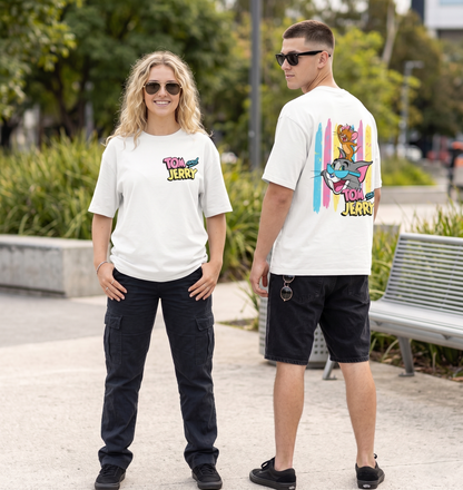 Nostalgia Mode Activated Oversized Graphic Tee – Retro Streetwear Back Print T-Shirt