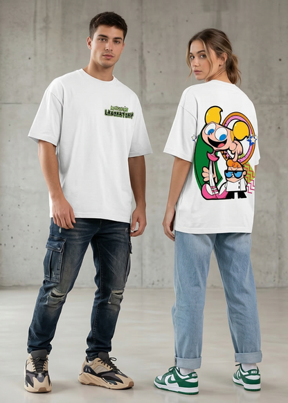 90s Cartoon Lab Backprint Oversized Tee