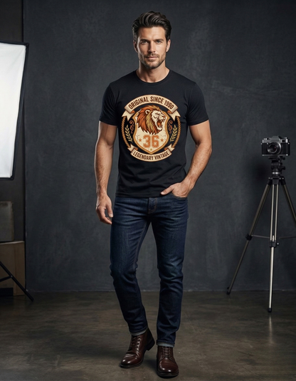 Roar of '90: Legendary Vintage Shield T-Shirt