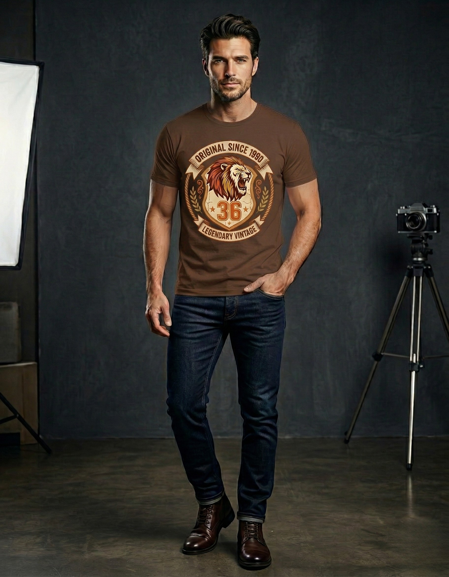 Roar of '90: Legendary Vintage Shield T-Shirt
