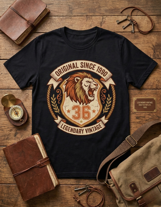 Roar of '90: Legendary Vintage Shield T-Shirt