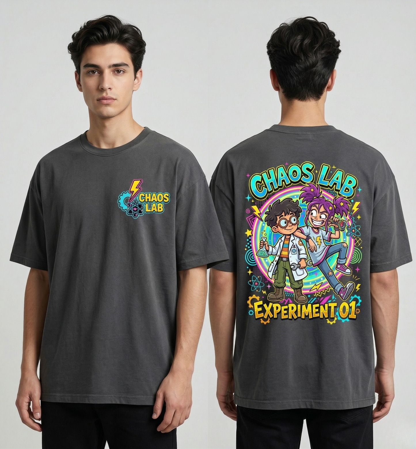 Chaos Lab – Experiment 01 Oversized T-Shirt