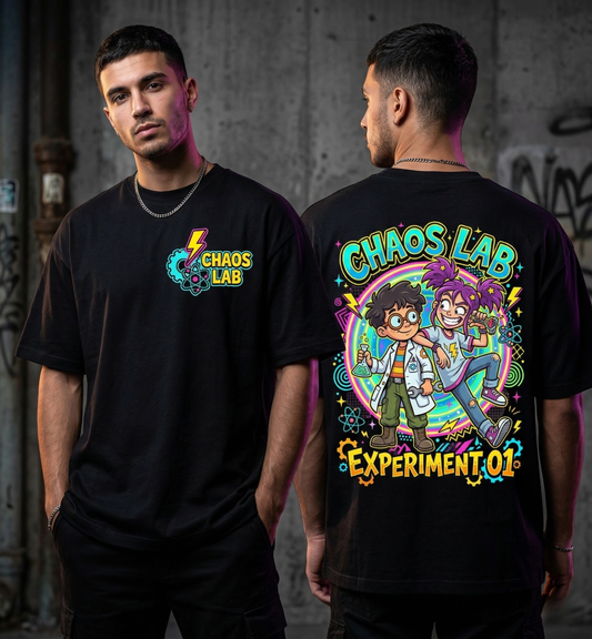 Chaos Lab – Experiment 01 Oversized T-Shirt