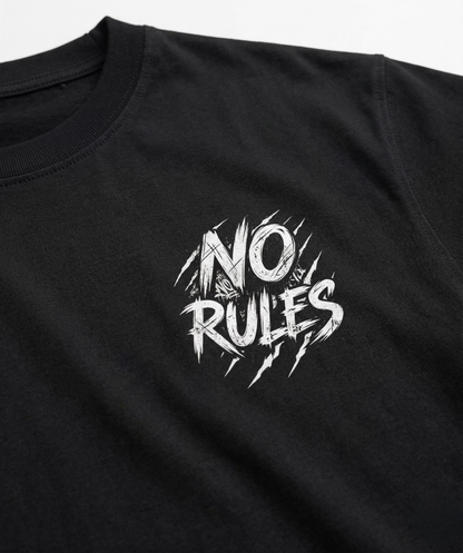 NO RULES – Grunge Streetwear Oversized T-Shirt
